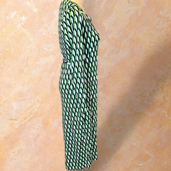 NWT Diane von Furstenberg for Target Long Sleeve Midi Geo Print Wrap Dress XS - Picture 14 of 16